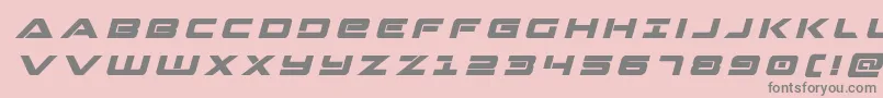 Strikelordtitleital Font – Gray Fonts on Pink Background