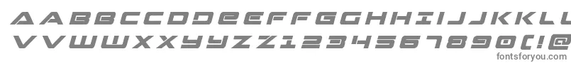 Czcionka Strikelordtitleital – szare czcionki na białym tle