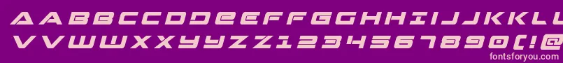 fuente Strikelordtitleital – Fuentes Rosadas Sobre Fondo Morado