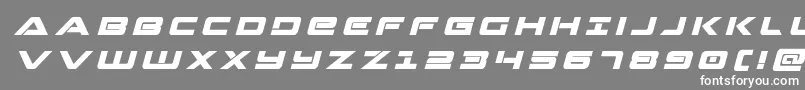 Strikelordtitleital Font – White Fonts on Gray Background
