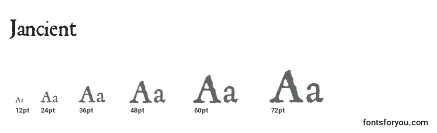 Jancient Font Sizes