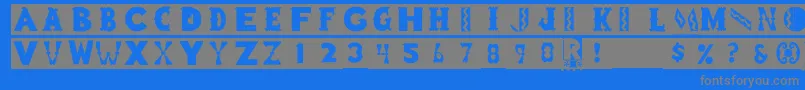 More about Blockboys Font Blockboys Font – Gray Fonts on Blue Background