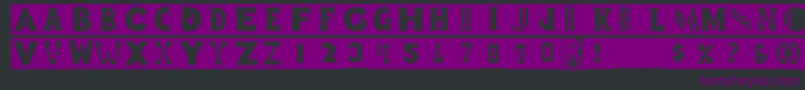 Blockboys Font – Purple Fonts on Black Background