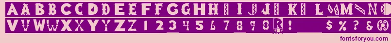 Blockboys Font – Purple Fonts on Pink Background