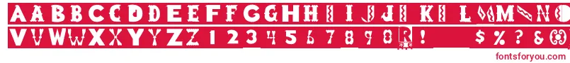 Blockboys Font – Red Fonts on White Background