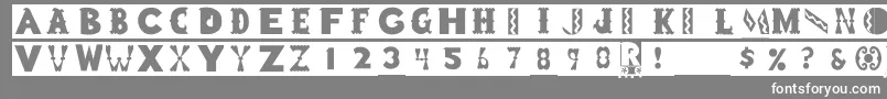 Blockboys Font – White Fonts on Gray Background