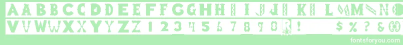 Blockboys Font – White Fonts on Green Background