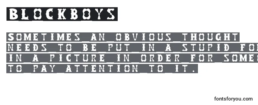 Blockboys-fontti