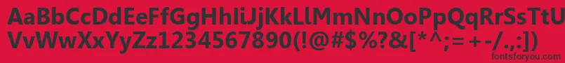 GishaРџРѕР»СѓР¶РёСЂРЅС‹Р№ Font – Black Fonts on Red Background