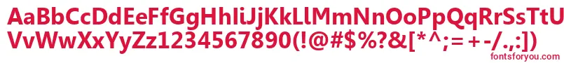 GishaРџРѕР»СѓР¶РёСЂРЅС‹Р№ Font – Red Fonts on White Background