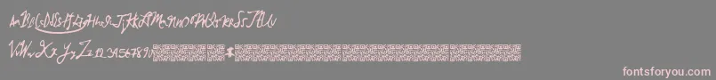 Brokenmustangs Font – Pink Fonts on Gray Background