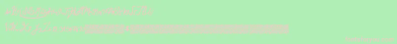 Brokenmustangs Font – Pink Fonts on Green Background