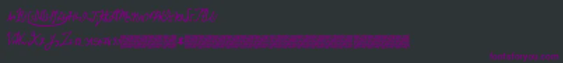 Brokenmustangs Font – Purple Fonts on Black Background