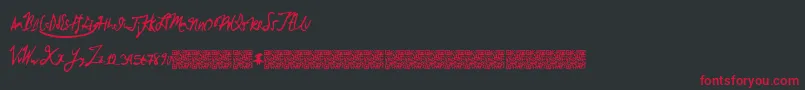 Brokenmustangs Font – Red Fonts on Black Background