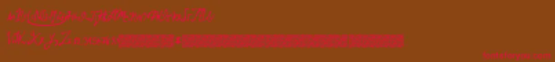 Brokenmustangs Font – Red Fonts on Brown Background