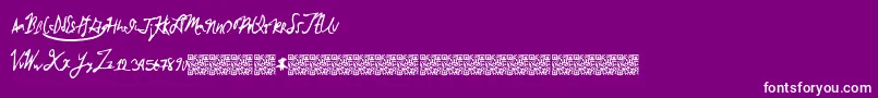 Brokenmustangs Font – White Fonts on Purple Background