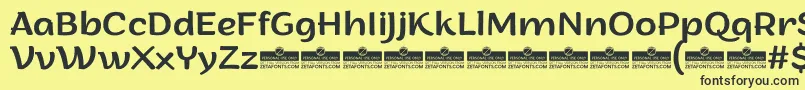 ArturoRegularTrial Font – Black Fonts on Yellow Background