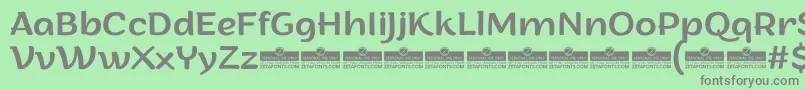 ArturoRegularTrial Font – Gray Fonts on Green Background