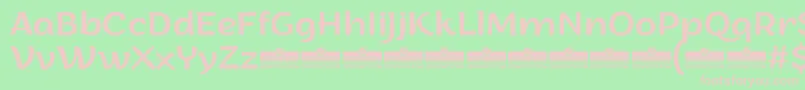 ArturoRegularTrial Font – Pink Fonts on Green Background