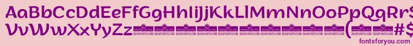 ArturoRegularTrial Font – Purple Fonts on Pink Background