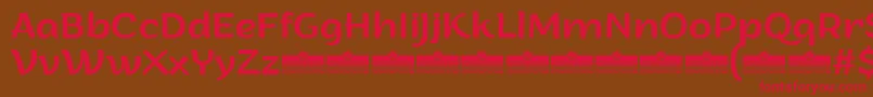 ArturoRegularTrial Font – Red Fonts on Brown Background