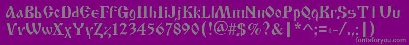 Izhitsatwo.Kz Font – Gray Fonts on Purple Background