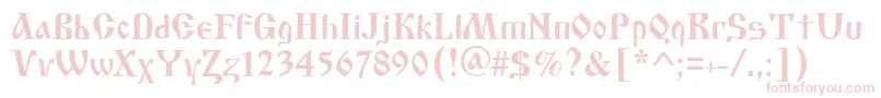 Izhitsatwo.Kz Font – Pink Fonts on White Background