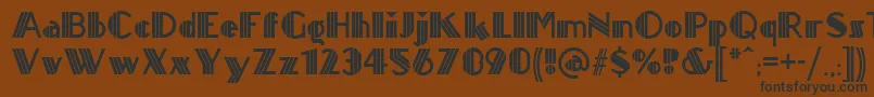 Titanick ffy-Schriftart – Schwarze Schriften auf braunem Hintergrund