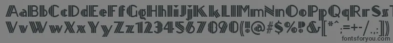 Titanick ffy Font – Black Fonts on Gray Background