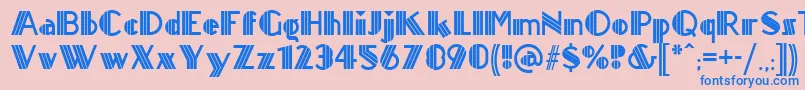 Шрифт Titanick ffy – синие шрифты на розовом фоне