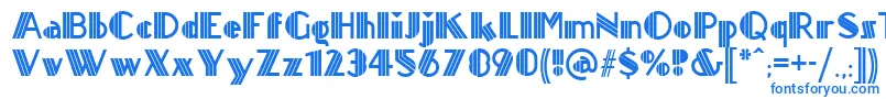 Titanick ffy-Schriftart – Blaue Schriften auf weißem Hintergrund