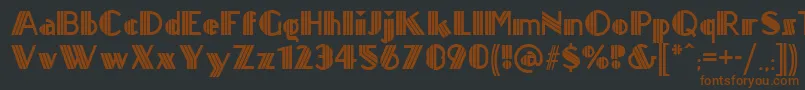 Titanick ffy Font – Brown Fonts on Black Background