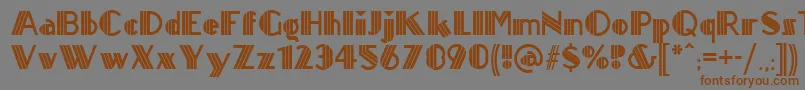 Titanick ffy Font – Brown Fonts on Gray Background