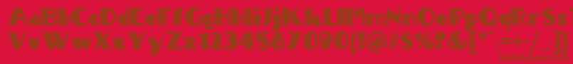 Шрифт Titanick ffy – коричневые шрифты на красном фоне