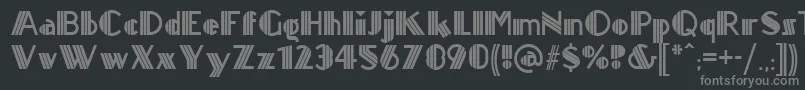 Titanick ffy-Schriftart – Graue Schriften auf schwarzem Hintergrund