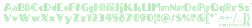 Titanick ffy-Schriftart – Grüne Schriften auf weißem Hintergrund