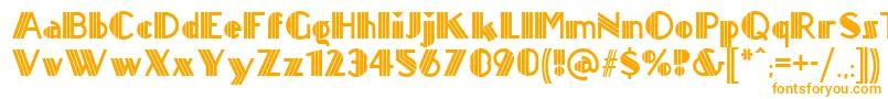 Titanick ffy Font – Orange Fonts on White Background