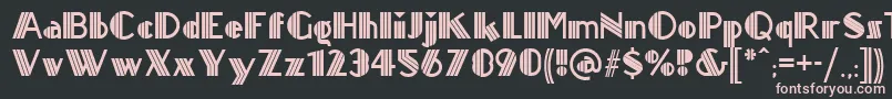 Titanick ffy Font – Pink Fonts on Black Background