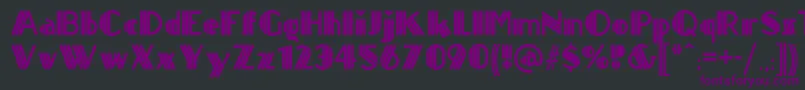 Titanick ffy Font – Purple Fonts on Black Background