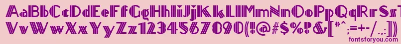 Titanick ffy Font – Purple Fonts on Pink Background