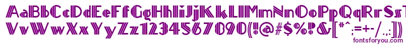 Titanick ffy Font – Purple Fonts on White Background