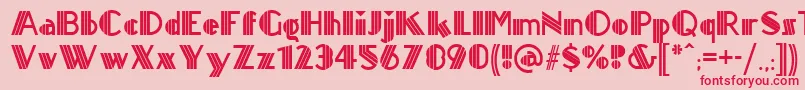 Titanick ffy Font – Red Fonts on Pink Background