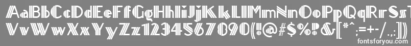 Titanick ffy Font – White Fonts on Gray Background