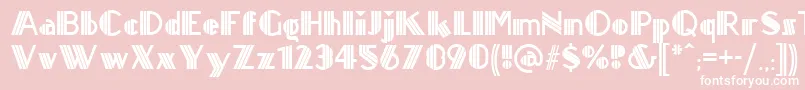 Titanick ffy Font – White Fonts on Pink Background