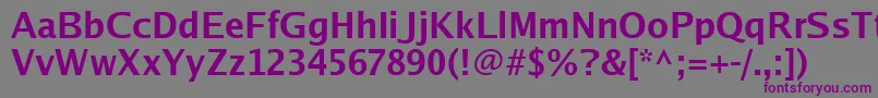 Luxisb Font – Purple Fonts on Gray Background