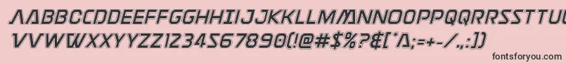 Discotechiaacad Font – Black Fonts on Pink Background