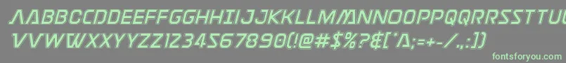 Discotechiaacad Font – Green Fonts on Gray Background