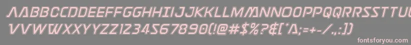 Discotechiaacad Font – Pink Fonts on Gray Background