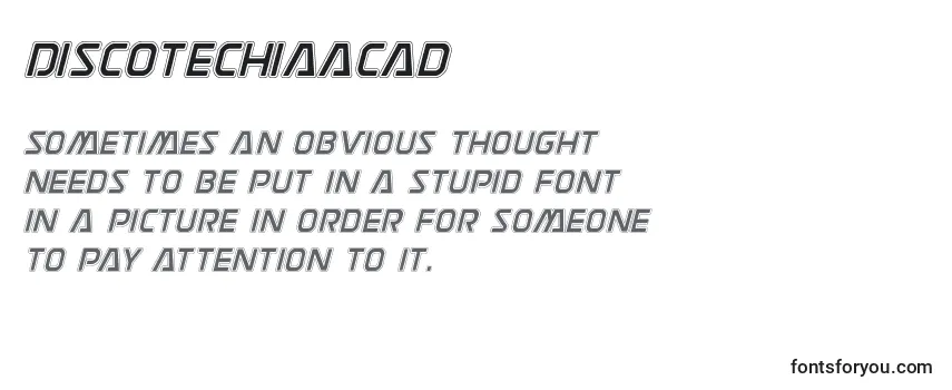 Review of the Discotechiaacad Font