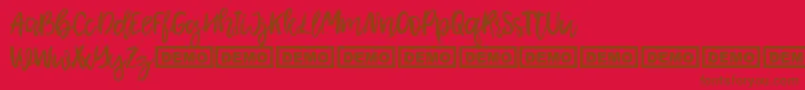 Шрифт Shamber – коричневые шрифты на красном фоне